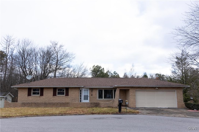 ranch-style house with a garage