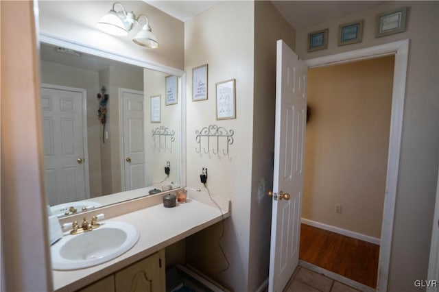 bathroom with vanity