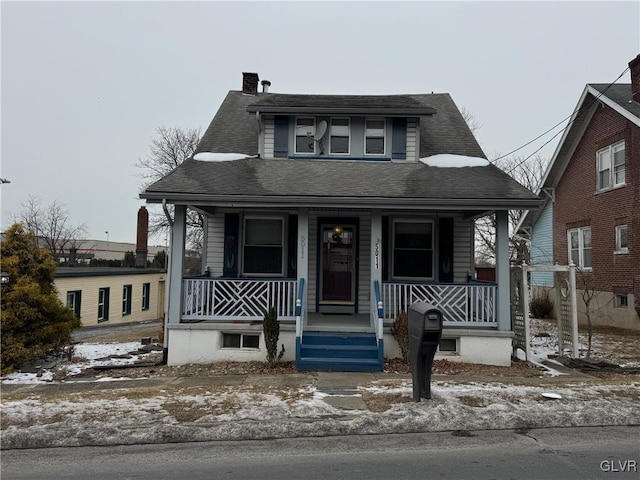 bungalow with a porch