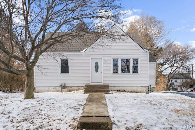 view of bungalow-style home