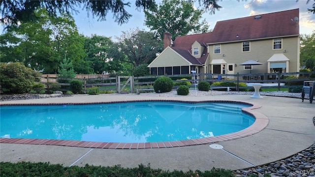 view of pool