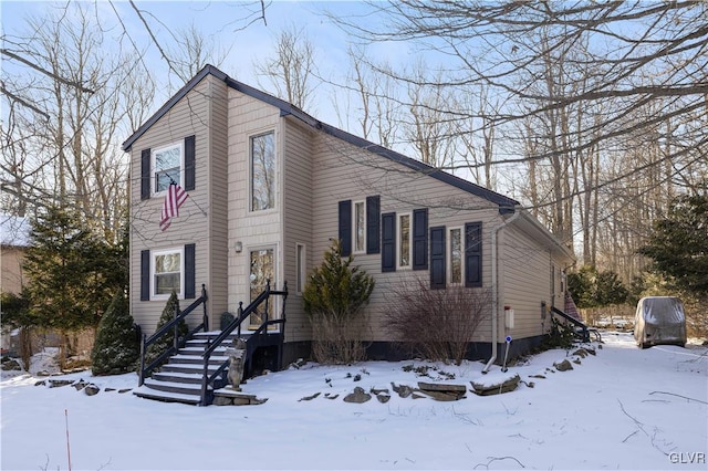 view of front of home