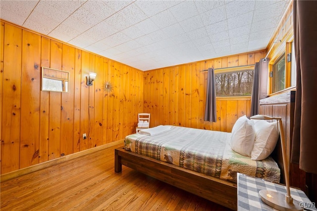 bedroom with light hardwood / wood-style flooring