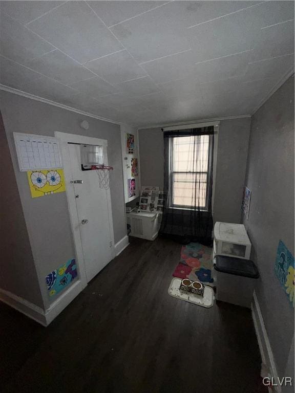 interior space featuring dark hardwood / wood-style floors