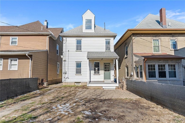 view of rear view of property