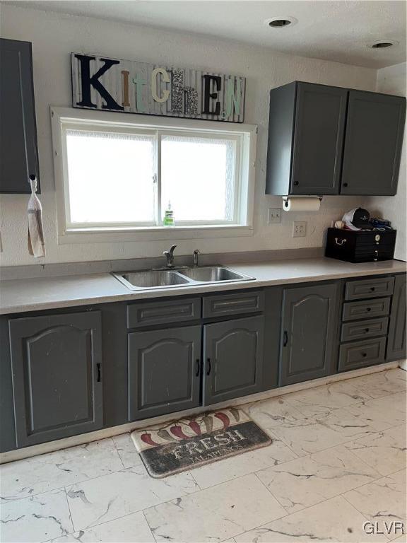 kitchen featuring sink and a healthy amount of sunlight