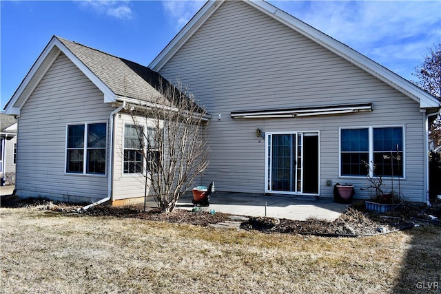 back of house featuring a patio area