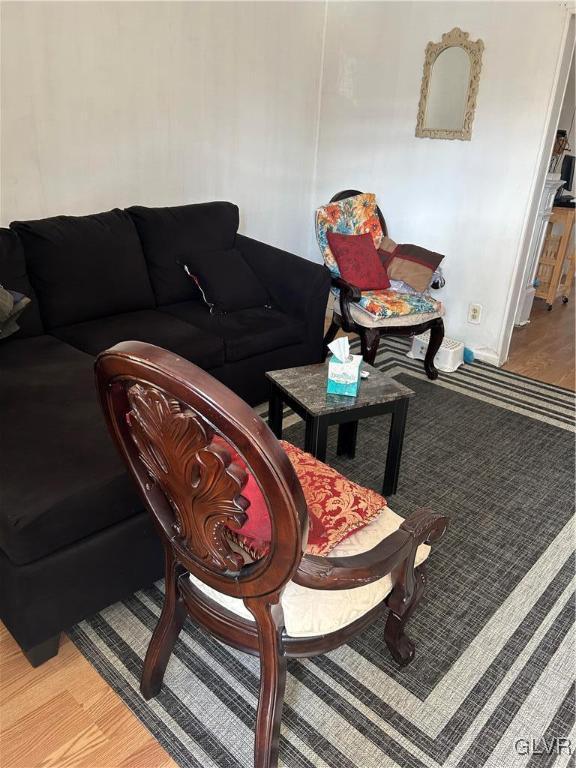 living room featuring wood finished floors