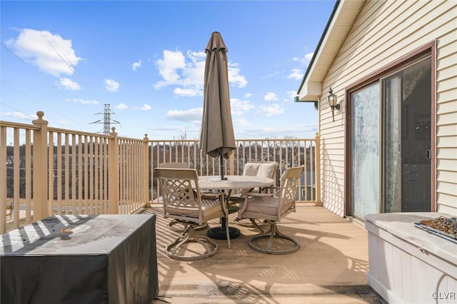 view of patio / terrace featuring outdoor dining space