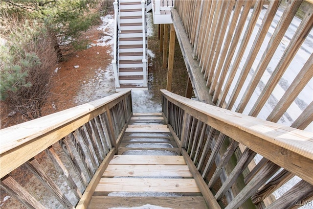 view of stairs