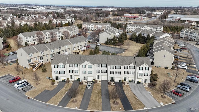 drone / aerial view with a residential view