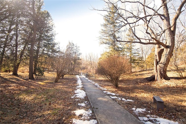 view of road