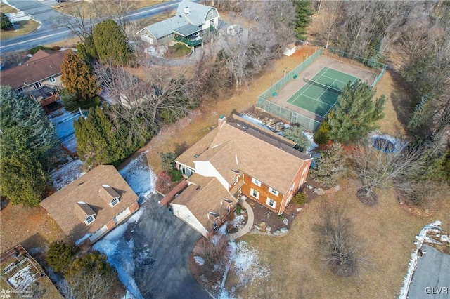 drone / aerial view featuring a residential view