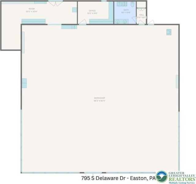 795 S Delaware Dr, Williams Twp, PA 18042 - property floor plan