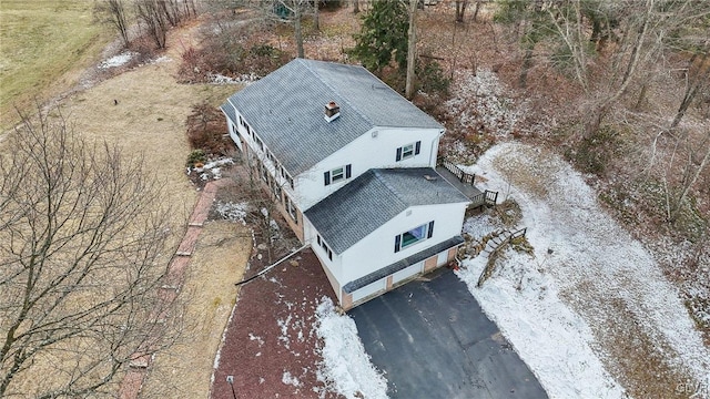 birds eye view of property