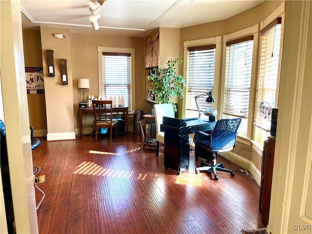 2 N Main St, Nazareth Borough, PA 18064 - office area featuring dark wood-style floors and baseboards