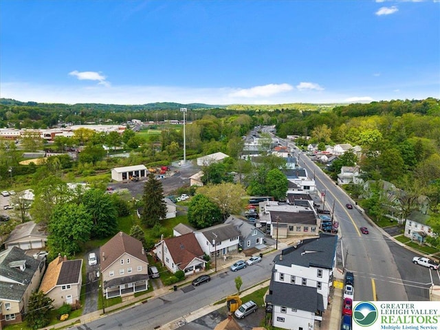 63 N 10th St, Stroudsburg, PA 18360 - aerial perspective of suburban area