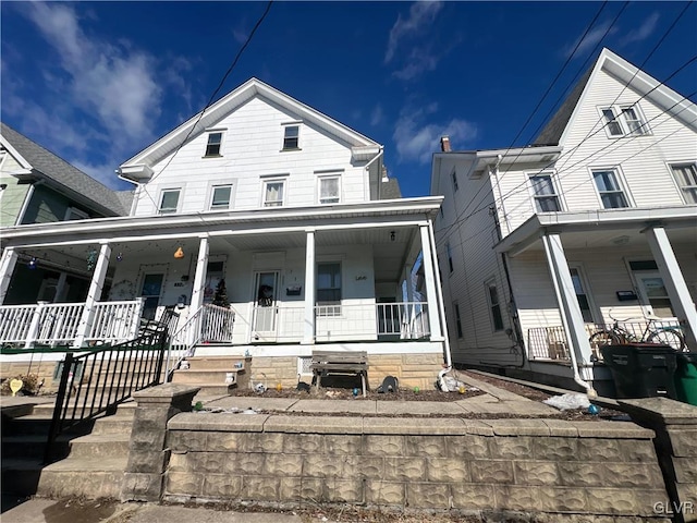 view of front of home with a porch