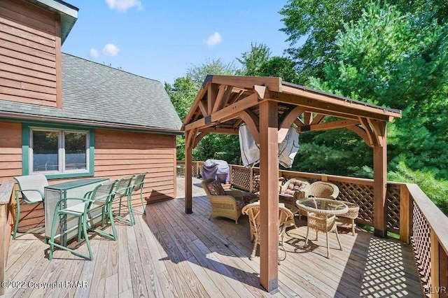 134 Moseywood Rd, Kidder Township S, PA 18624 - deck featuring an outdoor hangout area and a gazebo
