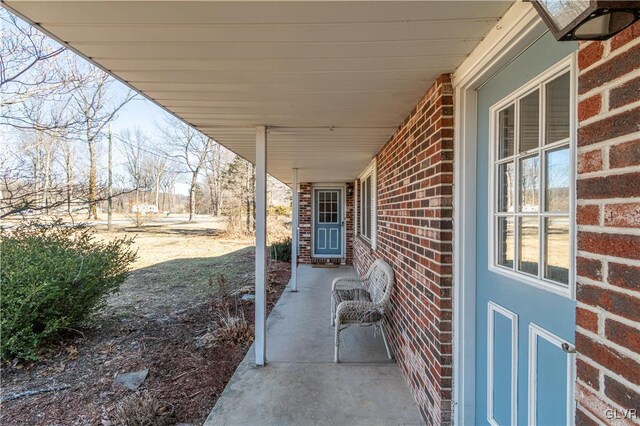 view of patio / terrace featuring a porch