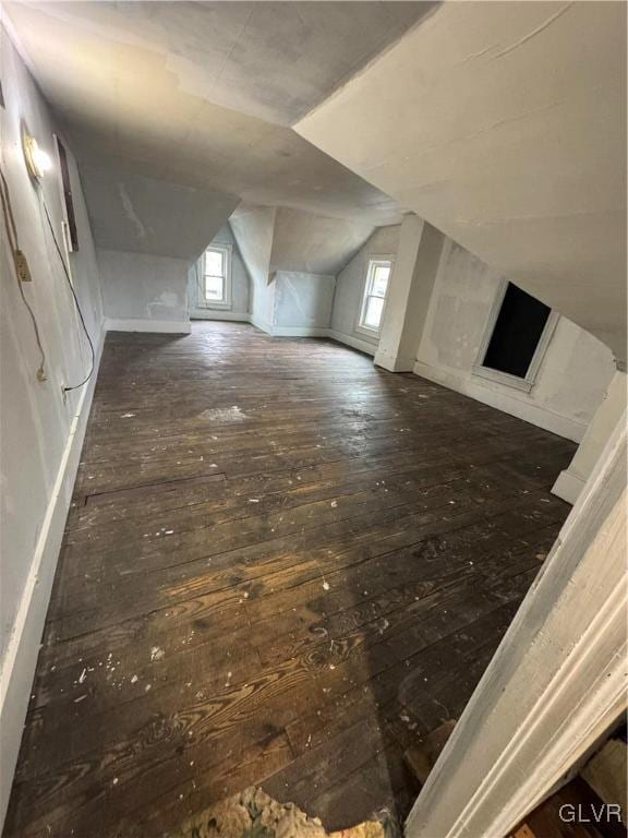 253 N 2nd, Lehighton Boro, PA 18235 - additional living space with wood-type flooring and vaulted ceiling