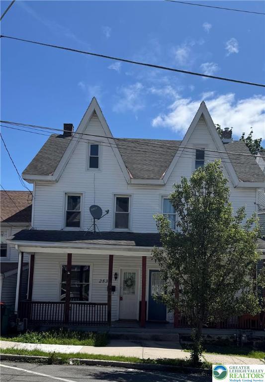 253 N 2nd, Lehighton Boro, PA 18235 - view of front of home featuring covered porch