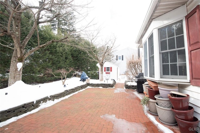 view of patio with grilling area