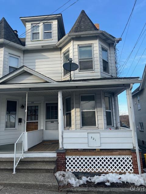 view of front of house with a porch