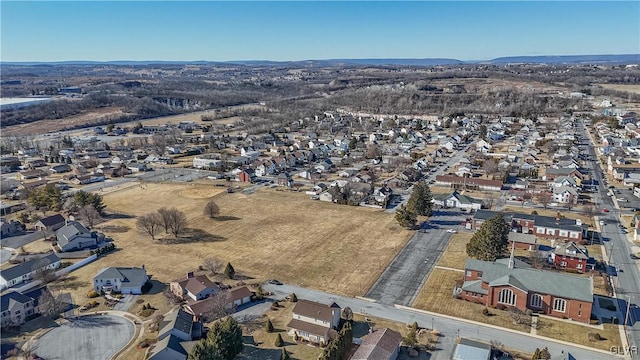 bird's eye view featuring a residential view