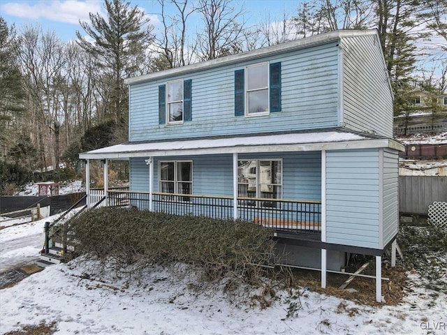 115 Aspen Cir E, Stroudsburg, PA 18302 - view of front of property featuring covered porch