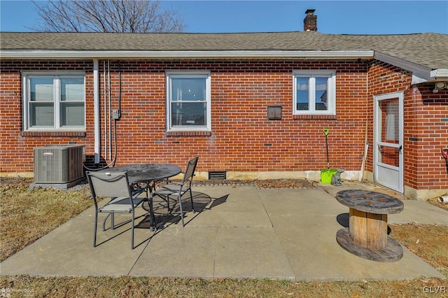 view of patio / terrace with central AC