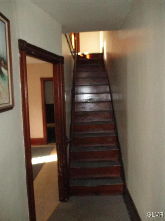 view of stairway