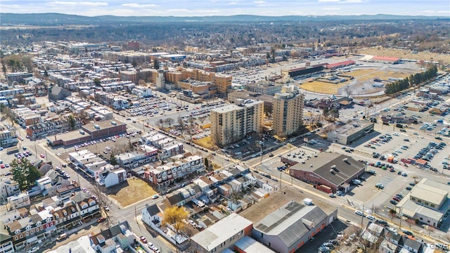 bird's eye view featuring a city view