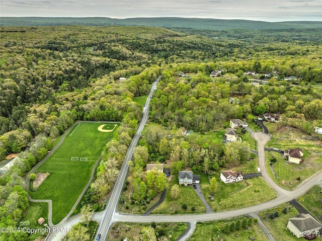 aerial view with a view of trees