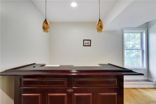 interior details with wood finished floors