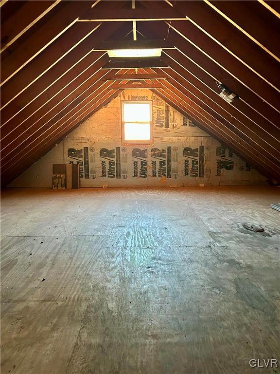 view of attic