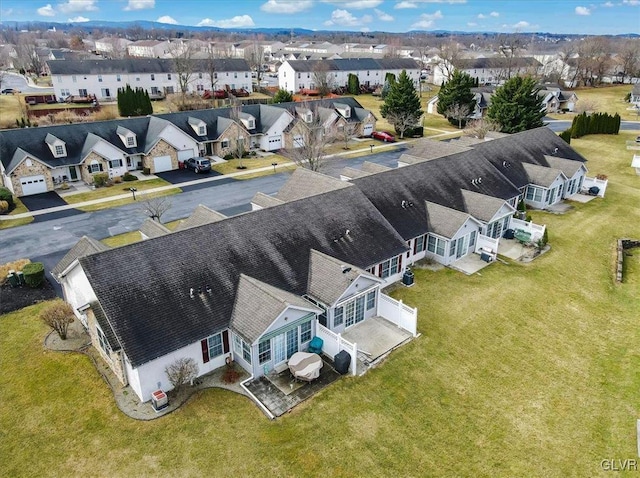 drone / aerial view featuring a residential view