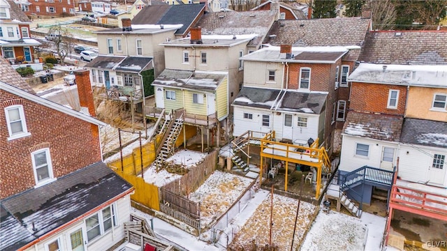 drone / aerial view featuring a residential view