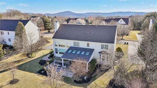 exterior space with a mountain view