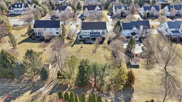 drone / aerial view featuring a residential view