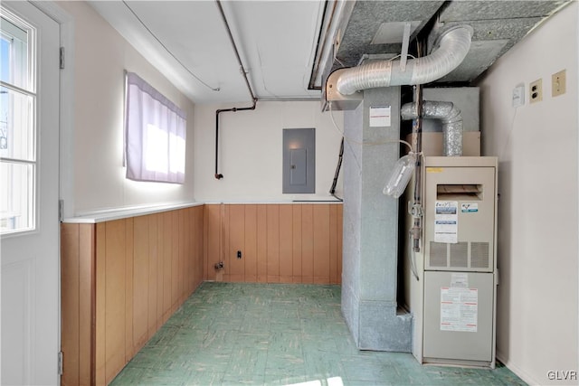 utility room with electric panel