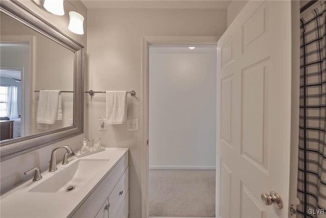 full bathroom featuring vanity