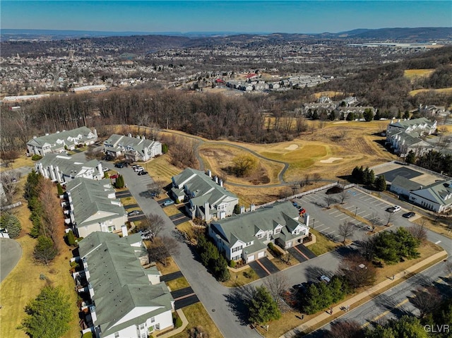 drone / aerial view featuring a residential view