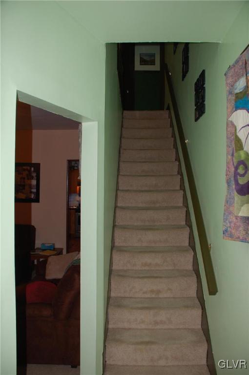 view of stairway