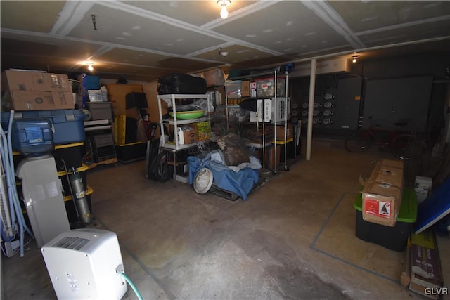 view of basement