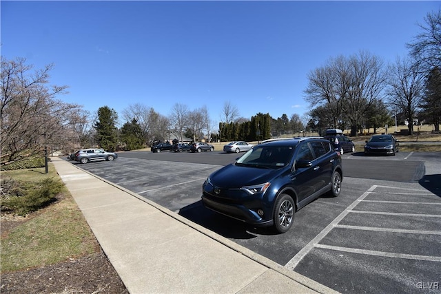 view of uncovered parking lot