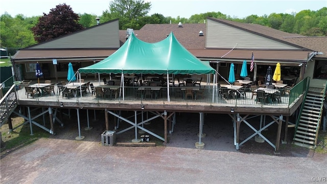 248 Penn Forest Trl, Penn Forest Township, PA 18210 - view of dock with stairway and a wooden deck