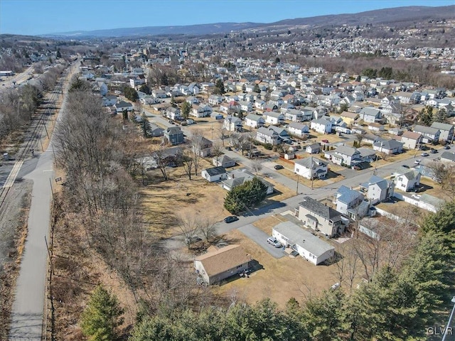 bird's eye view with a residential view