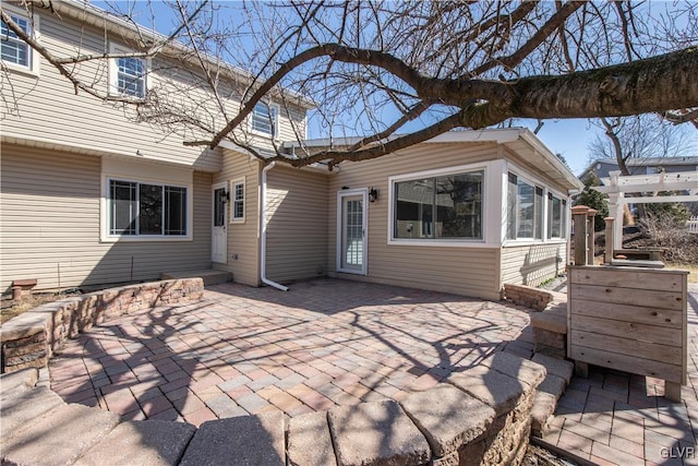 exterior space with a patio