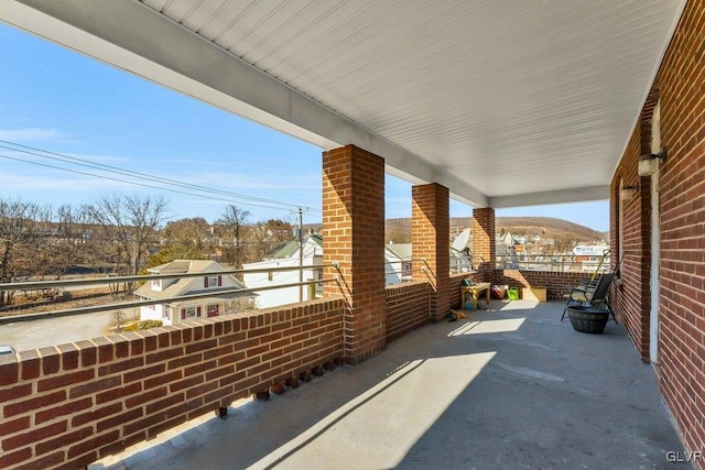 view of patio / terrace featuring a balcony